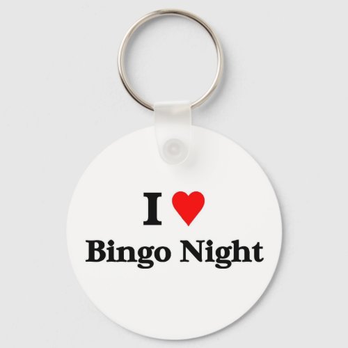 I love bingo night keychain