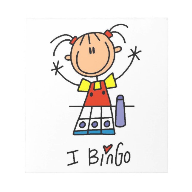 I Love Bingo Notepad (Front)