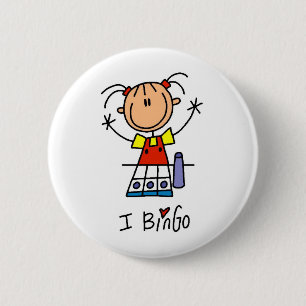 I Love Bingo Pinback Button