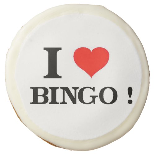 I Love Bingo Sugar Cookie