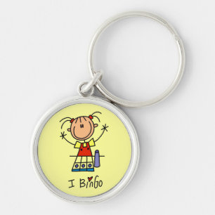 I Love Bingo Tshirts and Gifts Keychain