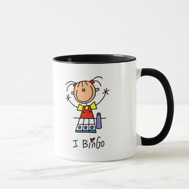 I Love Bingo Tshirts and Gifts Mug (Right)