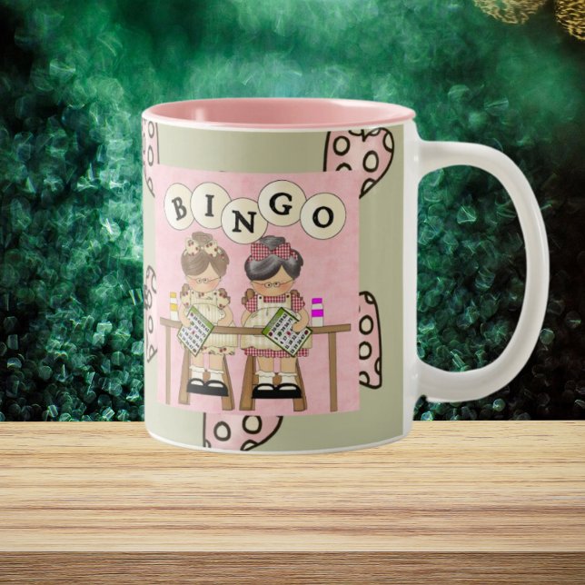 I Love Bingo Two-Tone Coffee Mug (Creator Uploaded)