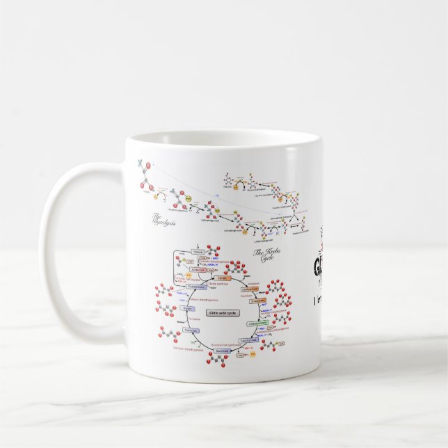 I love biochemistry mug - Tazza amo la biochimica (Left)