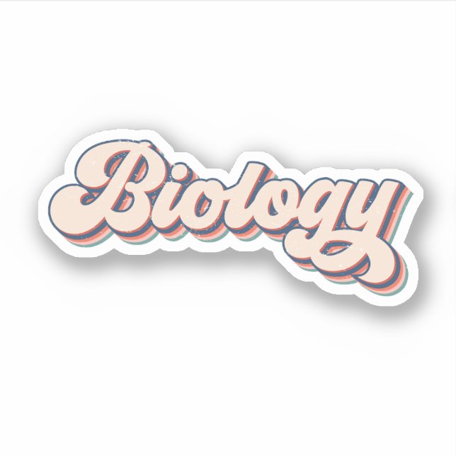 I Love Biology, Biology Quotes Sticker (Front)