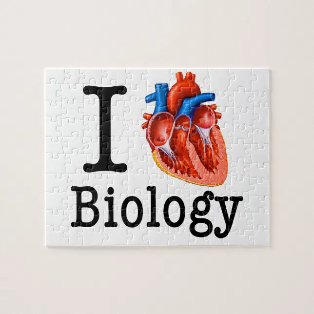I Love Biology Jigsaw Puzzle Zazzle