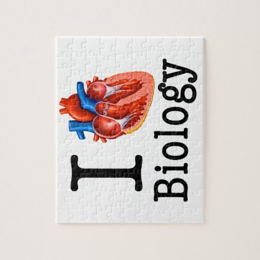 I Love Biology Jigsaw Puzzle Zazzle