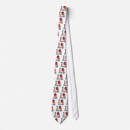 I Love Biology Neck Tie