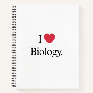I Love Biology Notebook