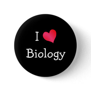 I Love Biology Pinback Button