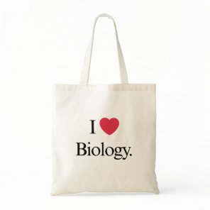 I Love Biology Tote Bag
