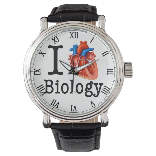 I Love Biology Watch (Front)