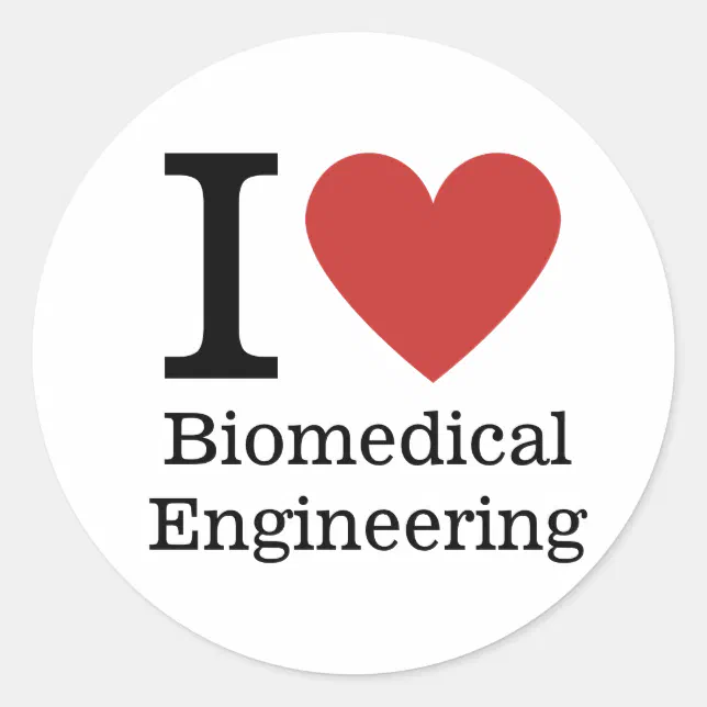 Biomedical Engineer Sticker I ️ Love Biomedical Engineering STICKER | Zazzle