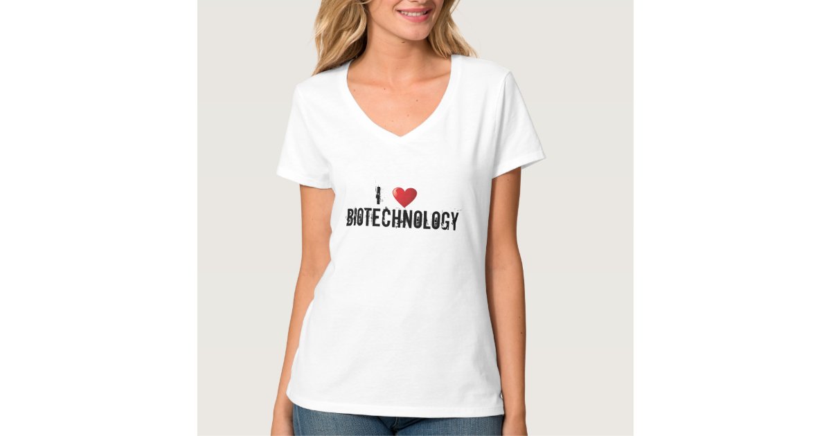 I love Biotechnology T-Shirt | Zazzle