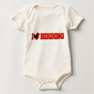 I Love Birding Vermilion Flycatcher Infant Organic Creeper