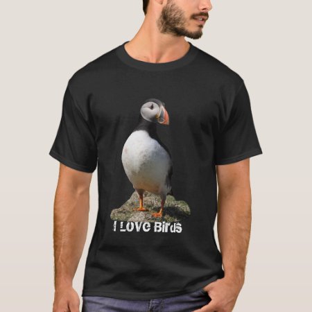 I Love Birds Puffin Shirt