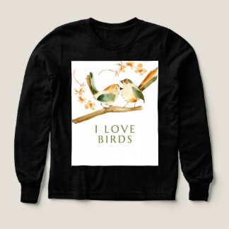 i love birds Tri-Blend shirts