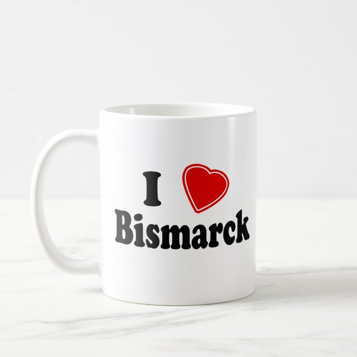 I Love Bismarck Drinkware