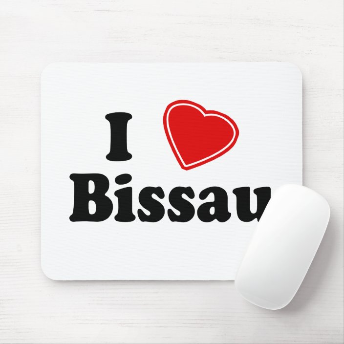 I Love Bissau Mousepad