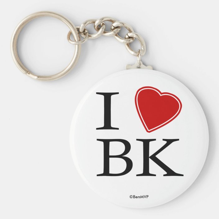 I Love BK Key Chain