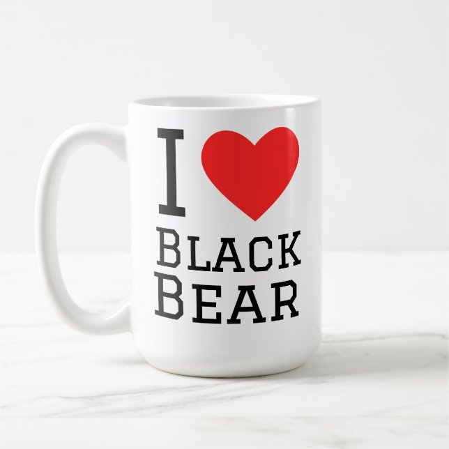 I love black bear coffee mug (Left)