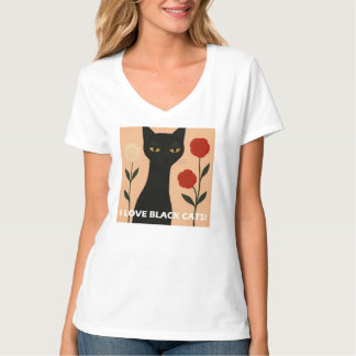 I LOVE BLACK CATS! T-Shirt