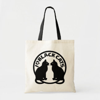 I LOVE BLACK CATS TOTE BAG