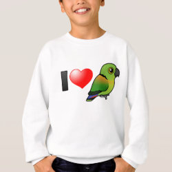 I Love Black-collared Lovebirds Kids' Hanes ComfortBlend® Sweatshirt