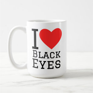 I love black eyes coffee mug