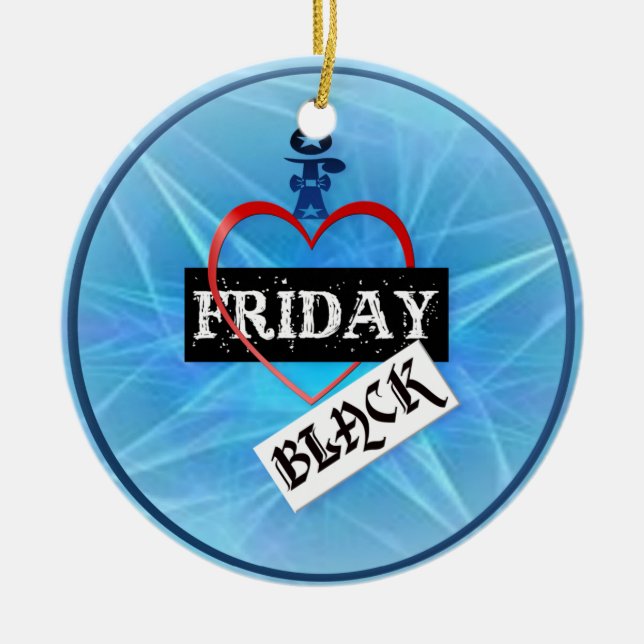I Love Black Friday  Ornament (Front)