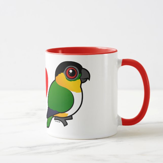 I Love Black-headed Parrots Mug (Right)