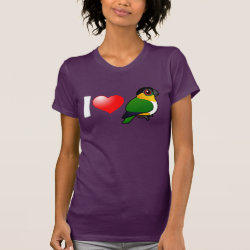 I Love Black-headed Parrots Women's American Apparel Fine Jersey Short Sleeve T-Shirt