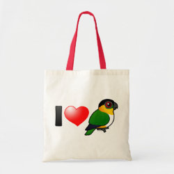 I Love Black-headed Parrots Budget Tote