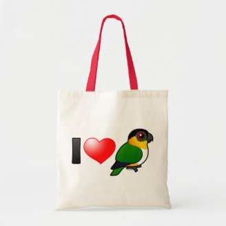 I Love Black-headed Parrots Budget Tote