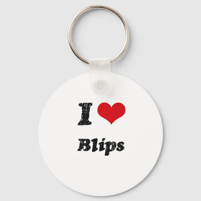I Love BLIPS Keychain (Front)