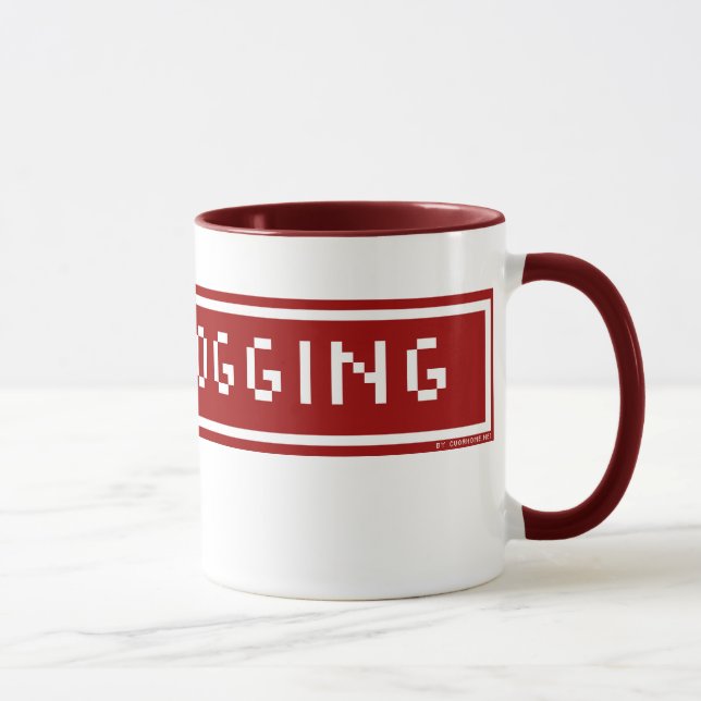 I love Blogging Blog Button Mug (Right)