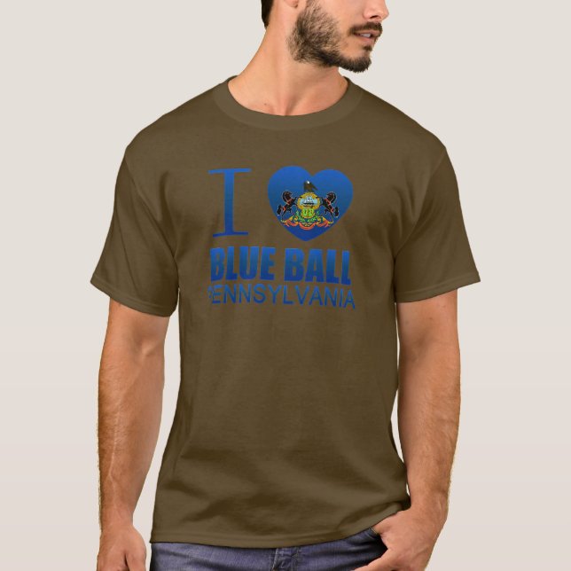 I Love Blue Ball, PA T-Shirt (Front)