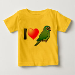 I Love Blue-crowned Conures Baby Fine Jersey T-Shirt