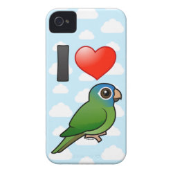 I Love Blue-crowned Conures Case-Mate iPhone 4 Barely There Universal Case