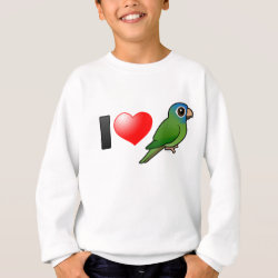 I Love Blue-crowned Conures Kids' American Apparel Organic T-Shirt