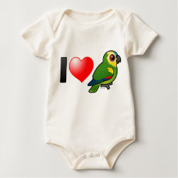 I Love Blue-fronted Amazons Infant Organic Creeper