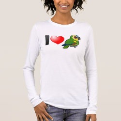 I Love Blue-fronted Amazons Women's Bella+Canvas Long Sleeve T-Shirt