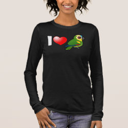 I Love Blue-fronted Amazons Women's Basic Long Sleeve T-Shirt