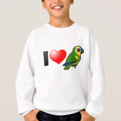 I Love Blue-fronted Amazons Kids' American Apparel Organic T-Shirt