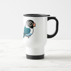 I Love Blue Masked Lovebirds Travel / Commuter Mug