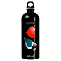 I Love Blue Masked Lovebirds SIGG Traveller Water Bottle (0.6L)