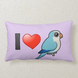 I Love Blue Quakers Throw Pillow Lumbar 13