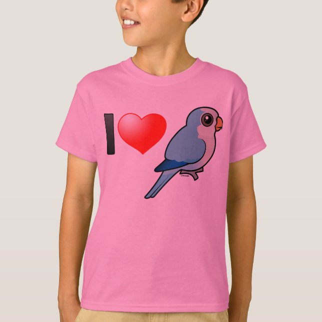 I Love Blue Quakers T-Shirt (Front)