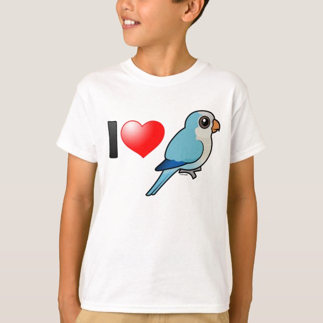 I Love Blue Quakers T-Shirt (Front)