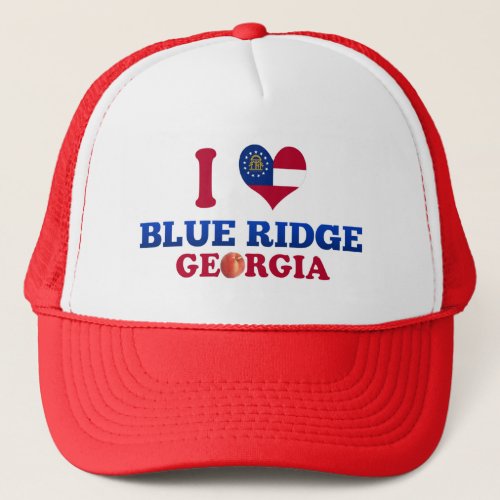 I Love Blue Ridge Georgia Trucker Hat